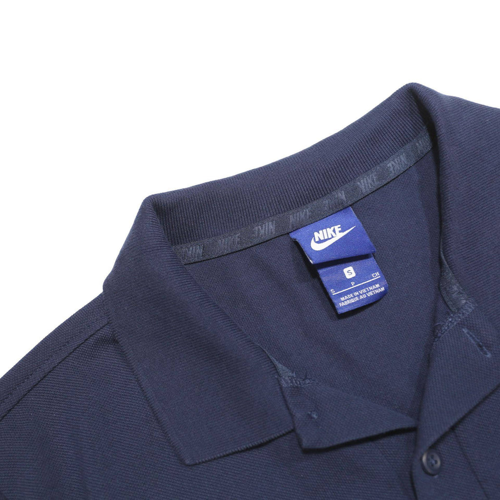 NIKE Mens Blue FFF Short Sleeve Plain S Cotton Polo Shirt Sports