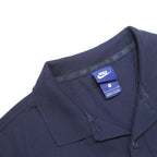 NIKE Mens Blue FFF Short Sleeve Plain S Cotton Polo Shirt Sports