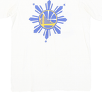 ADIDAS Mens White Golden State Warriors Curry 30 Graphic T-Shirt S Short Sleeve