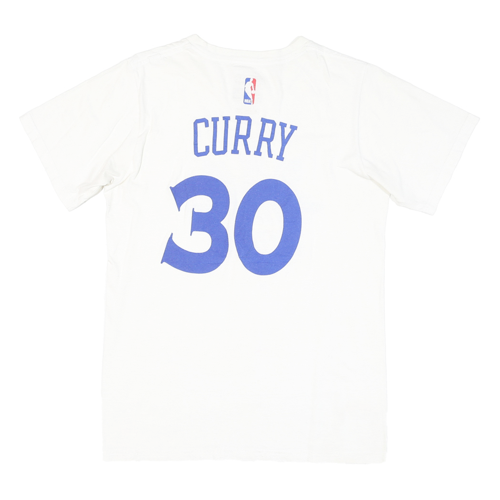 ADIDAS Mens White Golden State Warriors Curry 30 Graphic T-Shirt S Short Sleeve