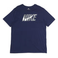 NIKE Mens Blue XL Graphic T-Shirt Short Sleeve Crew Neck Cotton Casual Tee