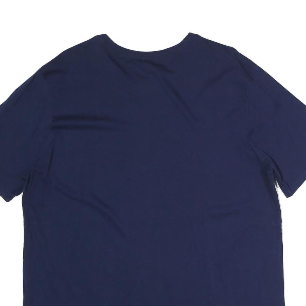 NIKE Mens Blue XL Graphic T-Shirt Short Sleeve Crew Neck Cotton Casual Tee