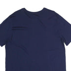 NIKE Mens Blue XL Graphic T-Shirt Short Sleeve Crew Neck Cotton Casual Tee