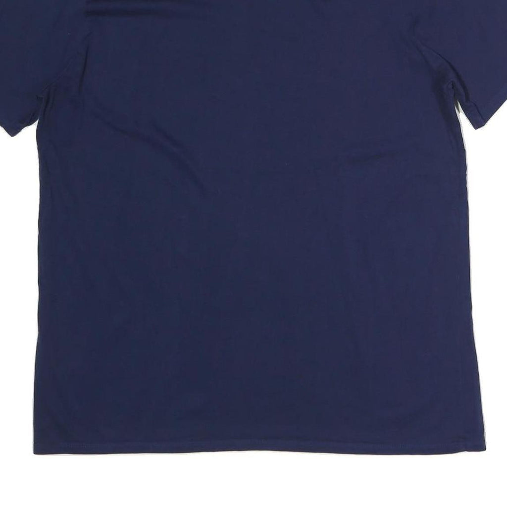 NIKE Mens Blue XL Graphic T-Shirt Short Sleeve Crew Neck Cotton Casual Tee