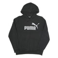 PUMA Womens Black Hoodie S Cotton Blend Pullover Casual Sports Sweatshirt