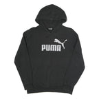 PUMA Womens Black Hoodie S Cotton Blend Pullover Casual Sports Sweatshirt