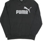 PUMA Womens Black Hoodie S Cotton Blend Pullover Casual Sports Sweatshirt