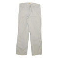 CARHARTT Mens Cotton Blend Beige Relaxed Straight Trousers W32 L30 Workwear Zip