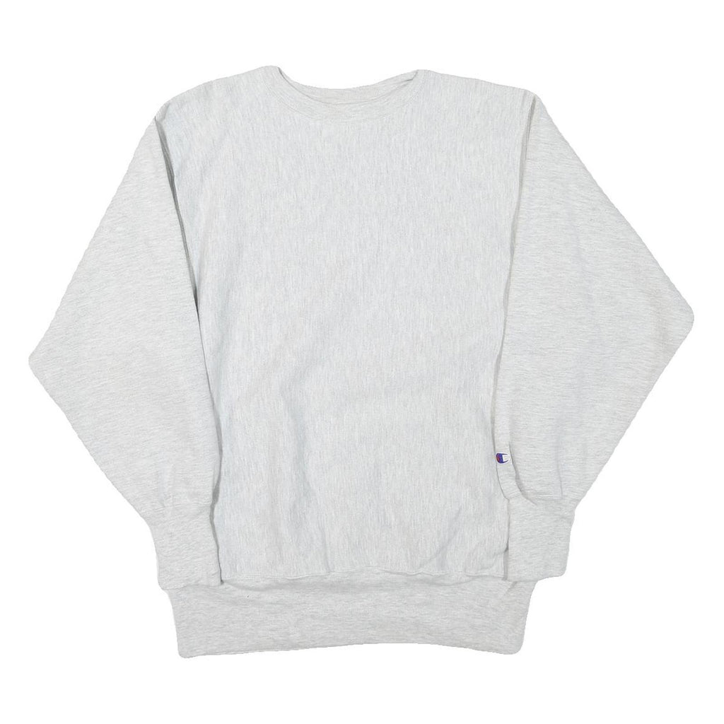 CHAMPION Mens Grey Crew Neck XL Cotton Blend Pullover Sweatshirt Casual