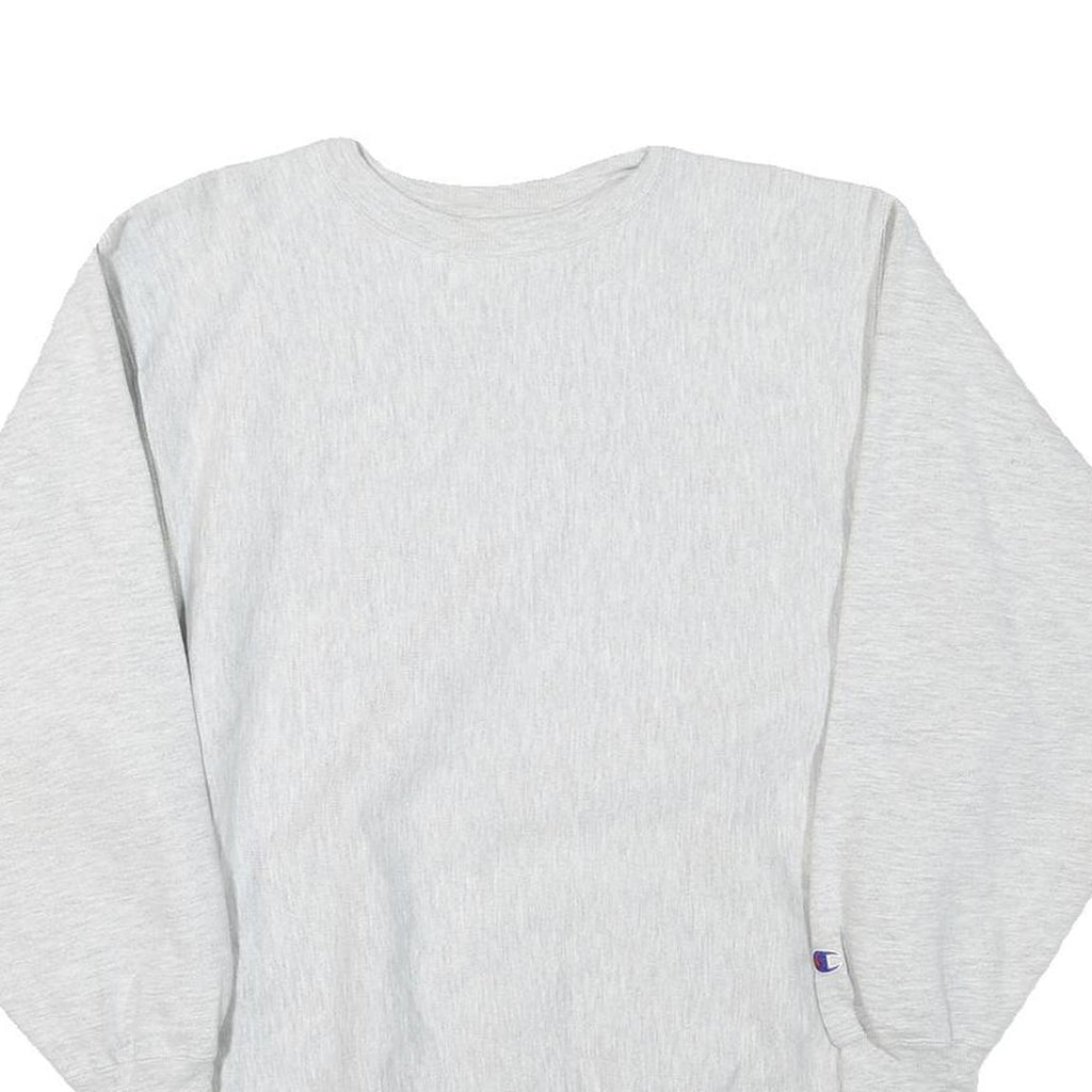 CHAMPION Mens Grey Crew Neck XL Cotton Blend Pullover Sweatshirt Casual