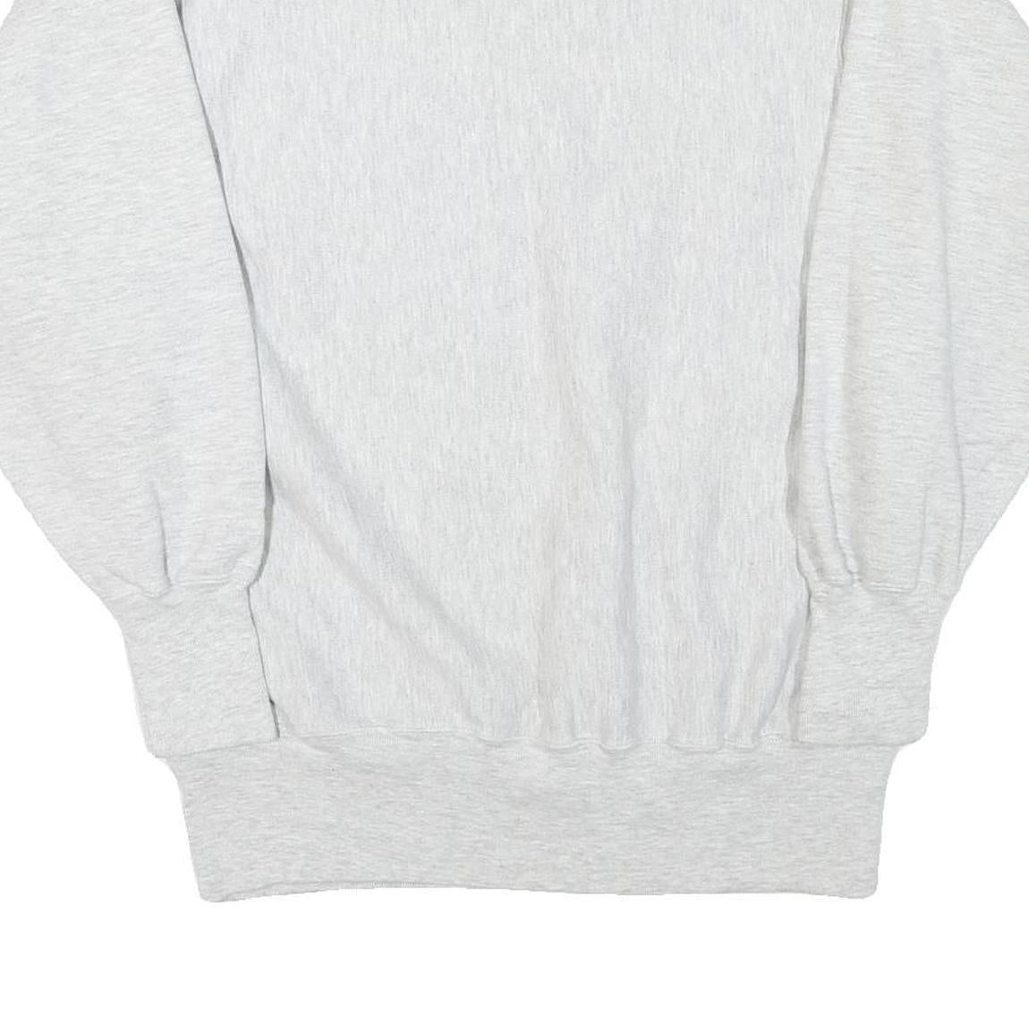 CHAMPION Mens Grey Crew Neck XL Cotton Blend Pullover Sweatshirt Casual