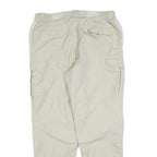 BIG PACK Mens Beige Polyester Blend Regular Fit Cargo Trousers W34 L32 Zip