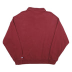 CHAMPION Mens Maroon Polo Collar XL Cotton Blend Sweatshirt Classic Logo