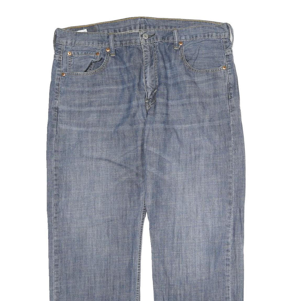 LEVI'S Mens Regular Fit Blue Denim Jeans W36 L32 Classic Cotton Zip Pockets