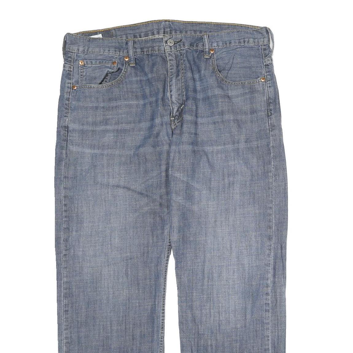 LEVI'S Mens Regular Fit Blue Denim Jeans W36 L32 Classic Cotton Zip Pockets