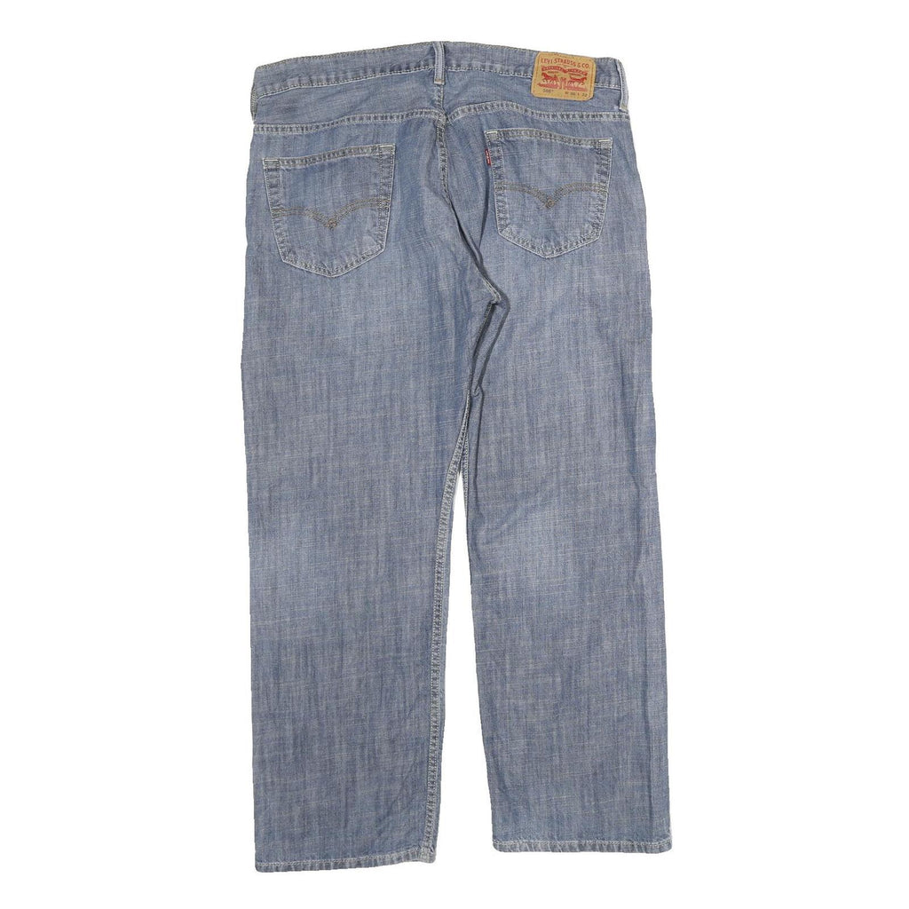 LEVI'S Mens Regular Fit Blue Denim Jeans W36 L32 Classic Cotton Zip Pockets