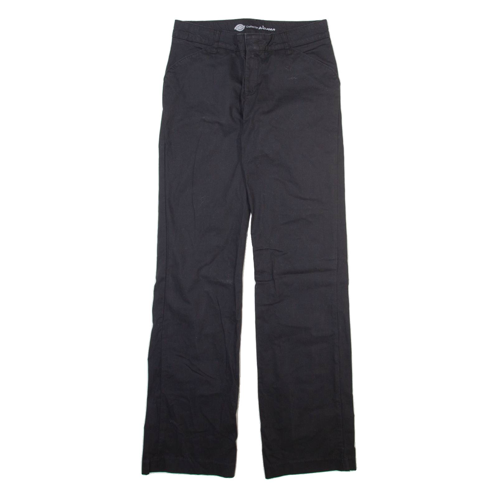 DICKIES Womens Trousers Grey Relaxed Bootcut W28 L33