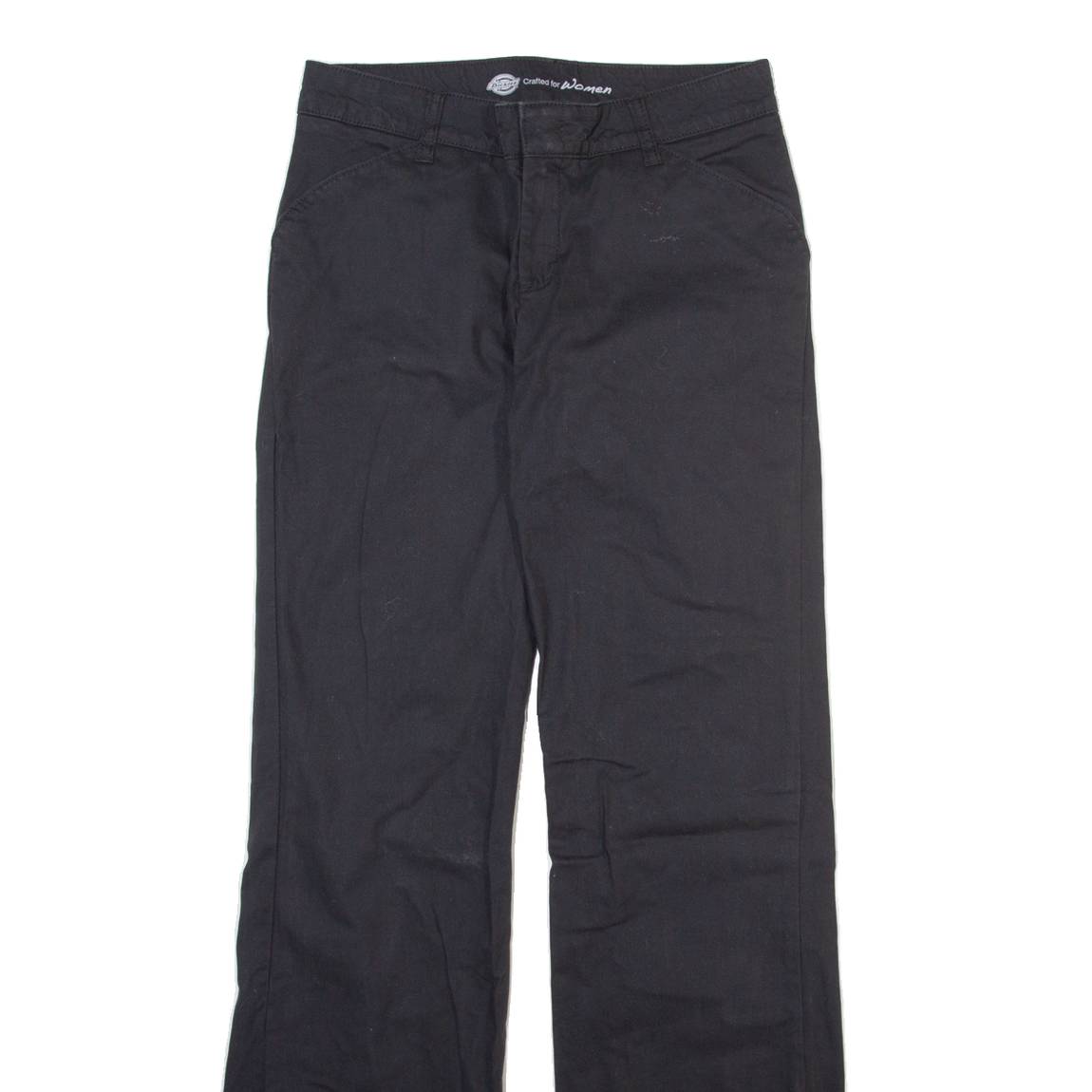 DICKIES Womens Trousers Grey Relaxed Bootcut W28 L33