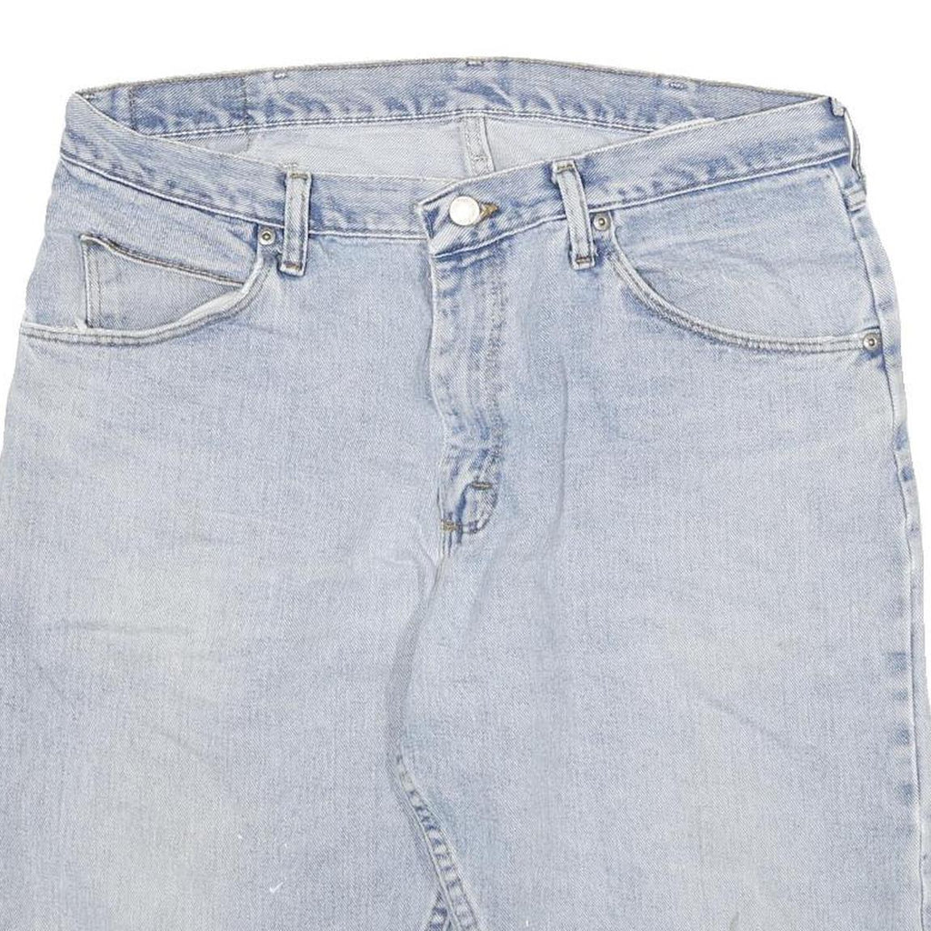 WRANGLER Mens Denim Blue Casual Shorts 2XL W34 Cotton Blend Summer Wear