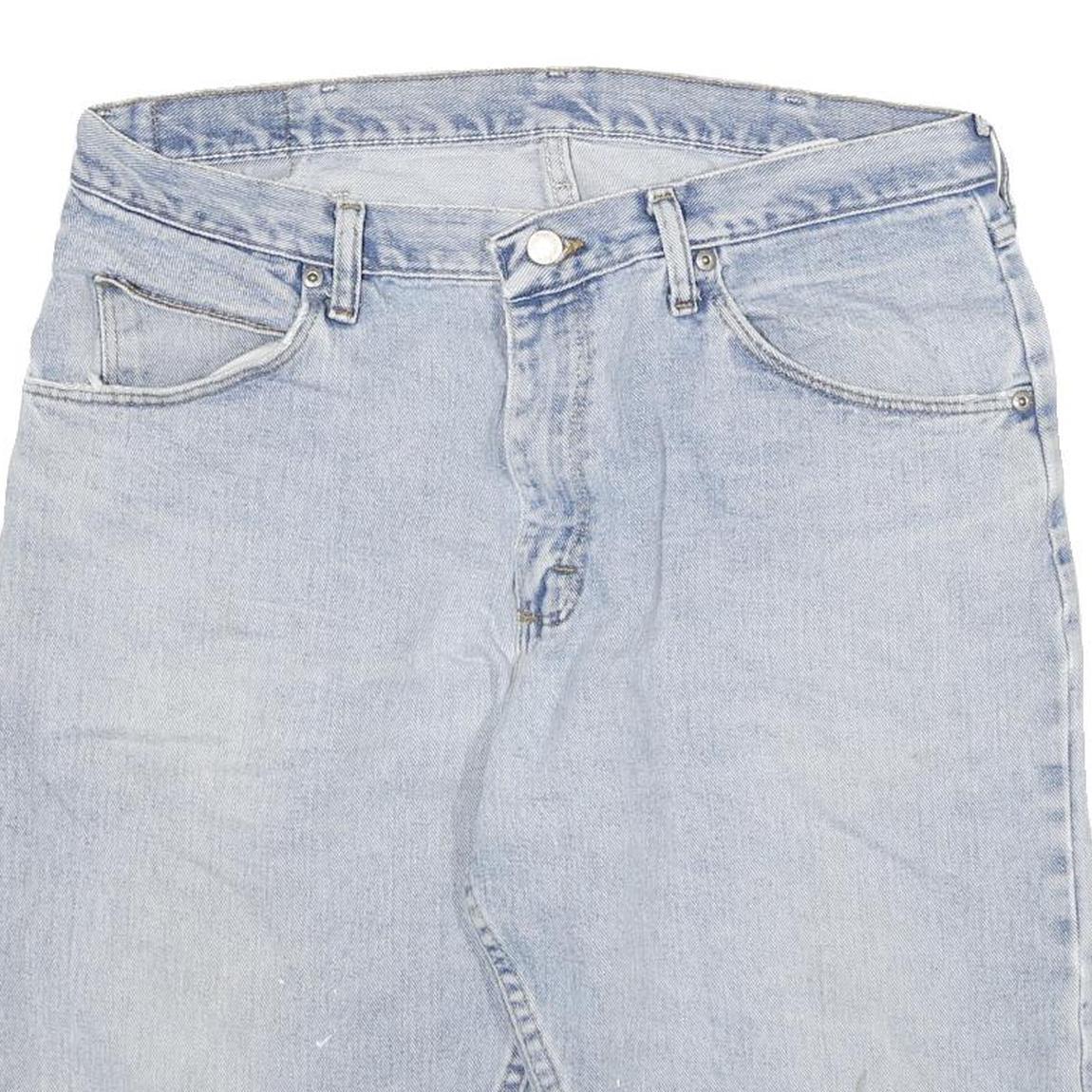WRANGLER Mens Denim Blue Casual Shorts 2XL W34 Cotton Blend Summer Wear