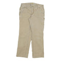 CARHARTT Womens Cotton Blend Beige Regular Fit Straight Trousers W30 L27