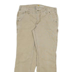 CARHARTT Womens Cotton Blend Beige Regular Fit Straight Trousers W30 L27