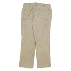 CARHARTT Womens Cotton Blend Beige Regular Fit Straight Trousers W30 L27
