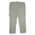 CHARLES VOGELE Mens Beige Relaxed Cargo Trousers W38 L31 Zip Pockets Casual