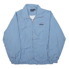 ELLESSE Womens Blue Bomber Jacket UK 12 Polyester Plain Lightweight Zip