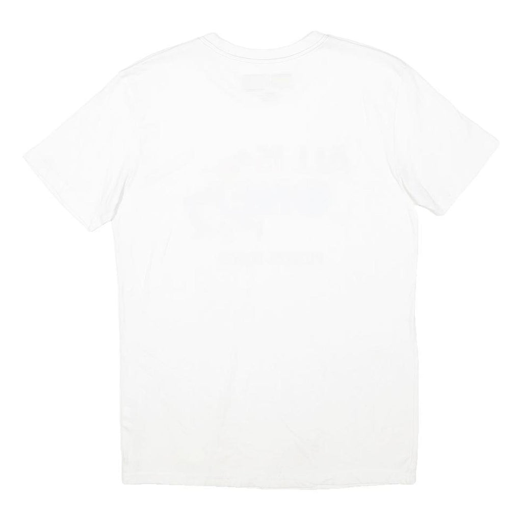 HARD ROCK CAFE Mens White All Is One Graphic T-Shirt S Short Sleeve Crew Neck