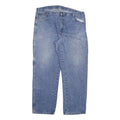 DICKIES Mens Regular Fit Blue Denim Jeans W40 L32 Workwear Cotton Blend Zip