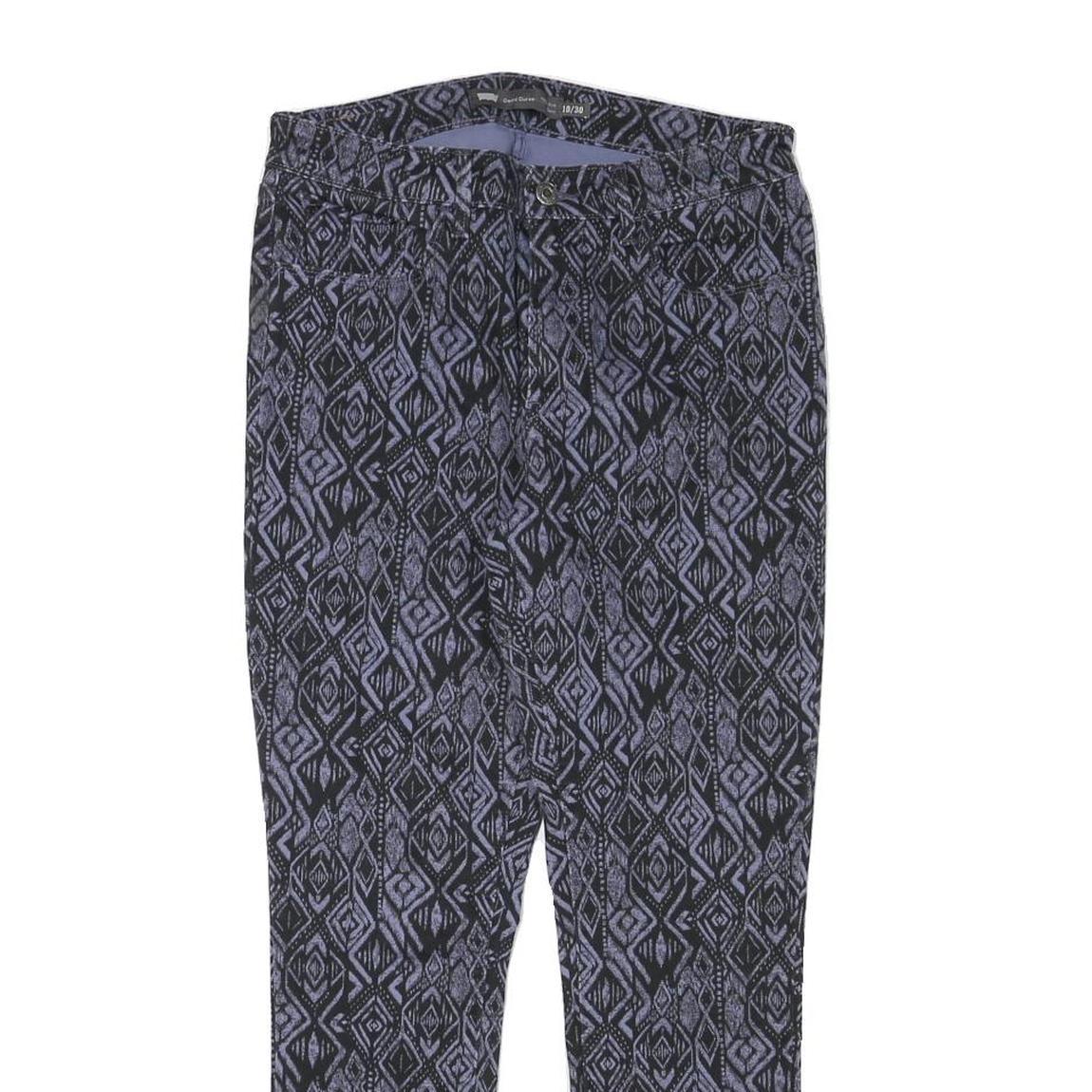 LEVI'S Womens Slim Skinny Denim Printed W28 L26 Zip Cotton Blend Patterned Jeans