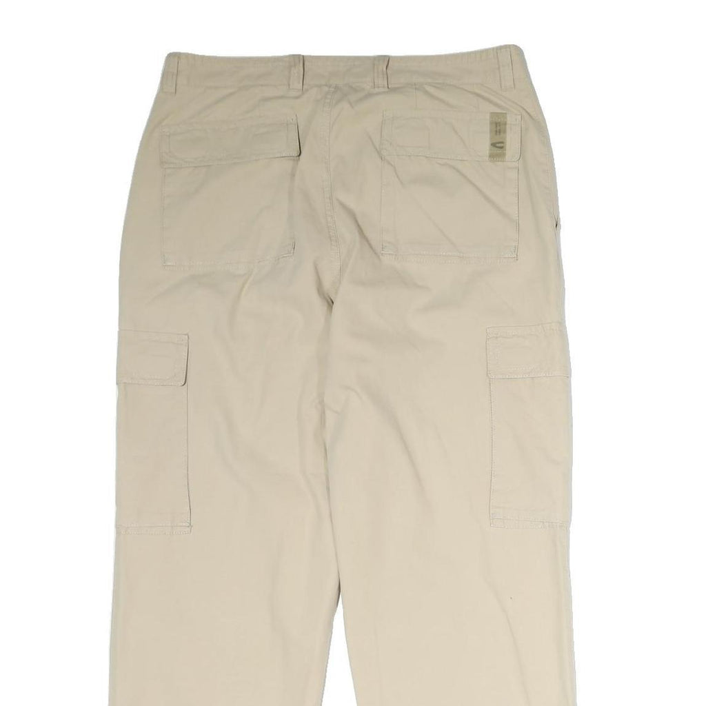 CAMEL ACTIVE Mens Cotton Blend Beige Regular Fit Straight Leg Trousers W32 L28