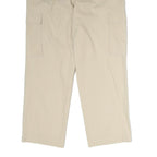 CAMEL ACTIVE Mens Cotton Blend Beige Regular Fit Straight Leg Trousers W32 L28