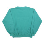 PLAYCREW Womens Teal Sweatshirt Crew Neck L Cotton Blend Pullover Casual