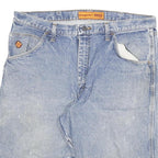 WRANGLER Mens Blue Denim Casual Shorts 2XL W36 Workwear Cotton Blend