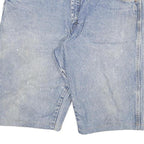 WRANGLER Mens Blue Denim Casual Shorts 2XL W36 Workwear Cotton Blend