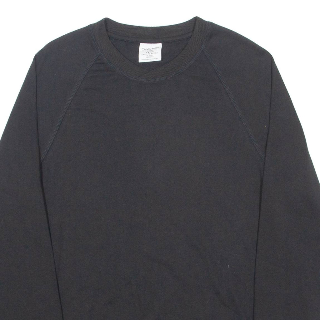 CALVIN KLEIN Mens Sweatshirt Black Crew Neck S