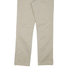 LEVI'S Mens Cotton Blend Beige Slim Straight Trousers W30 L30 Classic Closure