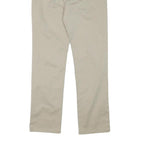 LEVI'S Mens Cotton Blend Beige Slim Straight Trousers W30 L30 Classic Closure