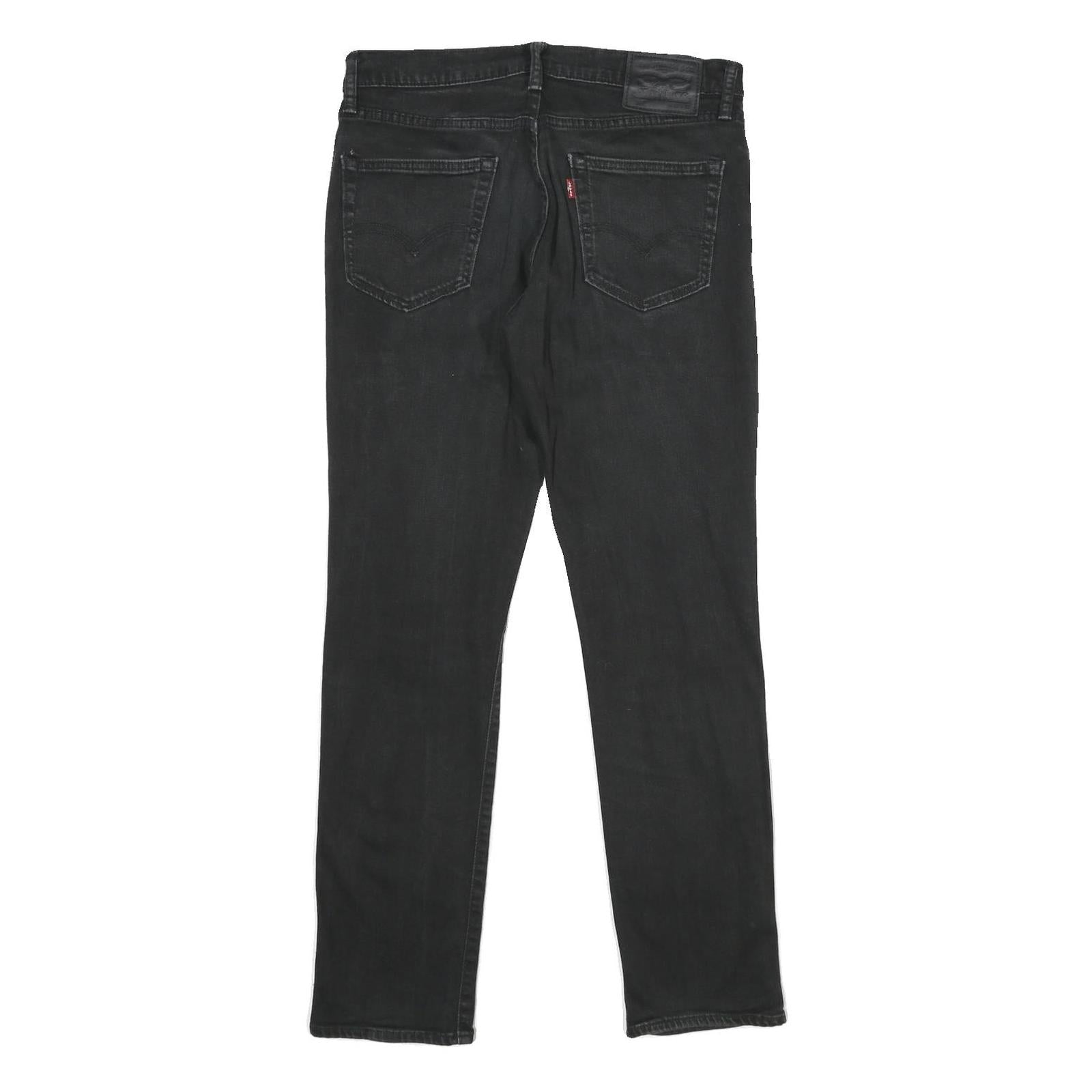 LEVI'S 511 Slim Mens Jeans Black Slim Skinny Denim W32 L32 Stretch Zip