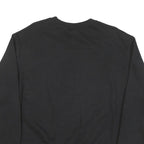 CHAMPION Mens Black Volleyball Crew Neck M Logo Cotton Blend Pullover Sweatshirt