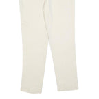 ETRO Womens Slim White Polyester Blend Zip Trousers W32 L30 Casual Chic