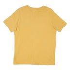 PUMA Mens Yellow Cotton Blend Modern T-Shirt M Short Sleeve Crew Neck Logo Print