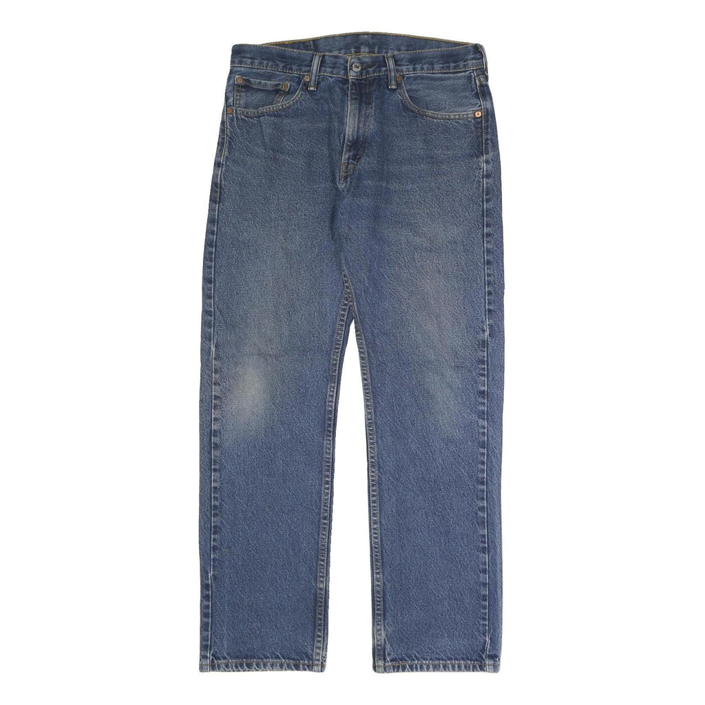 LEVI'S 505 Mens Jeans Blue Regular Straight Denim Medium W33 L32 Classic Fit Zip
