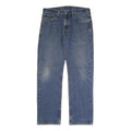 LEVI'S 505 Mens Jeans Blue Regular Straight Denim Medium W33 L32 Classic Fit Zip