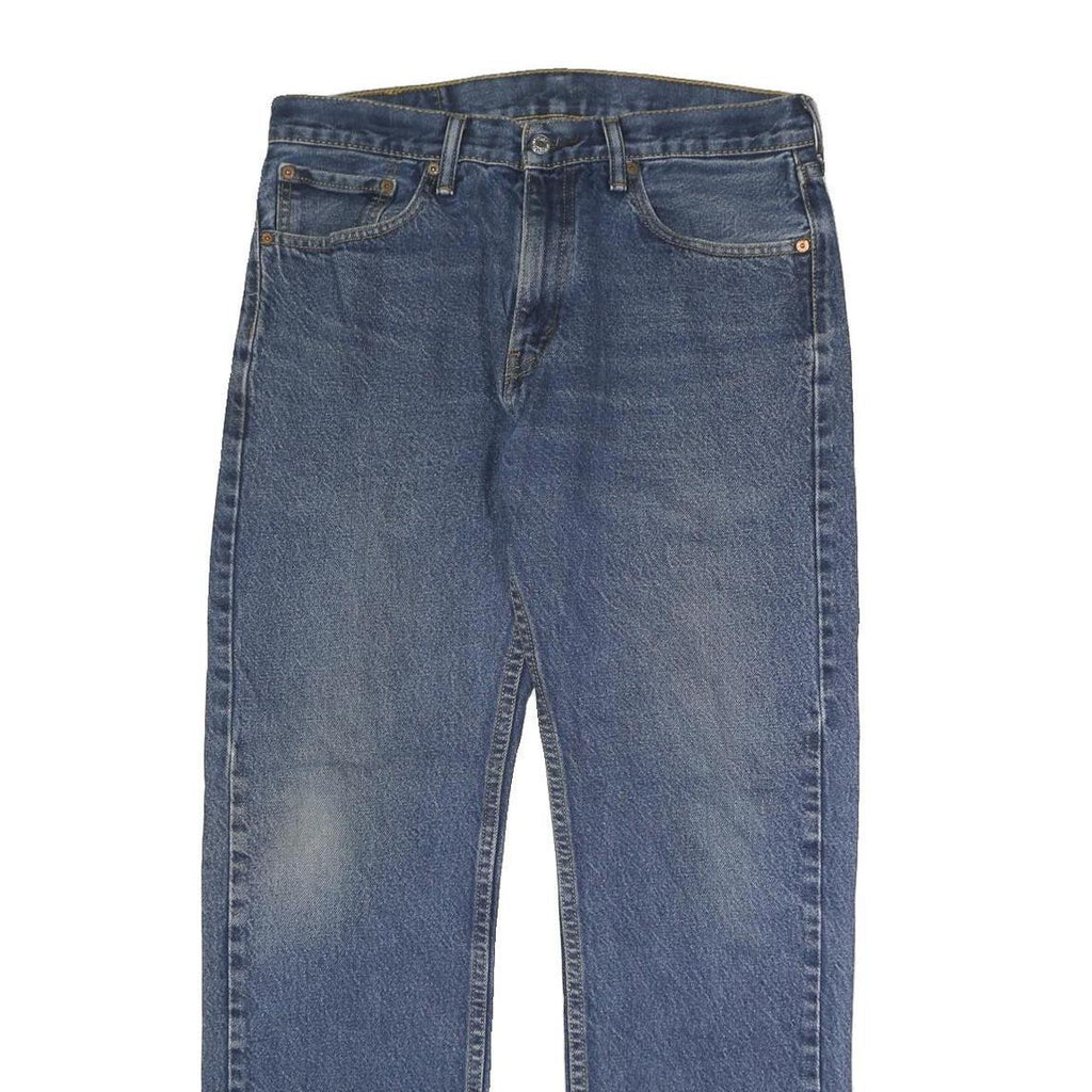 LEVI'S 505 Mens Jeans Blue Regular Straight Denim Medium W33 L32 Classic Fit Zip