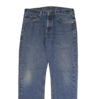 LEVI'S 505 Mens Jeans Blue Regular Straight Denim Medium W33 L32 Classic Fit Zip