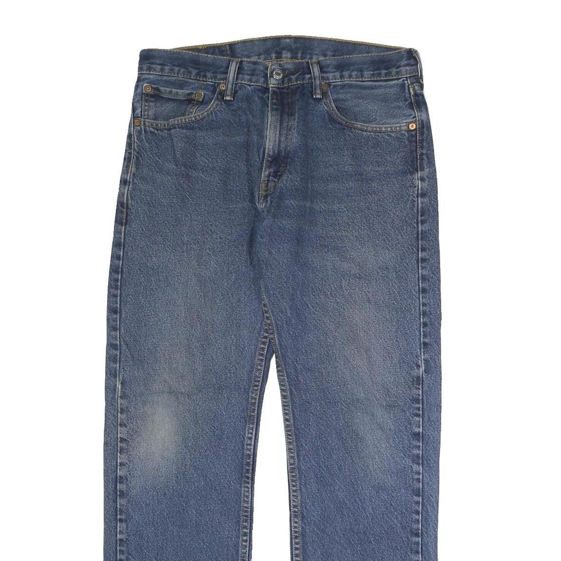 LEVI'S 505 Mens Jeans Blue Regular Straight Denim Medium W33 L32 Classic Fit Zip