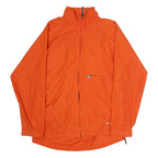 ADIDAS Mens Orange Jacket S Polyester Plain Zip Sport Lightweight Casual